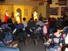 Picture of bitesize theatre company performing on stage